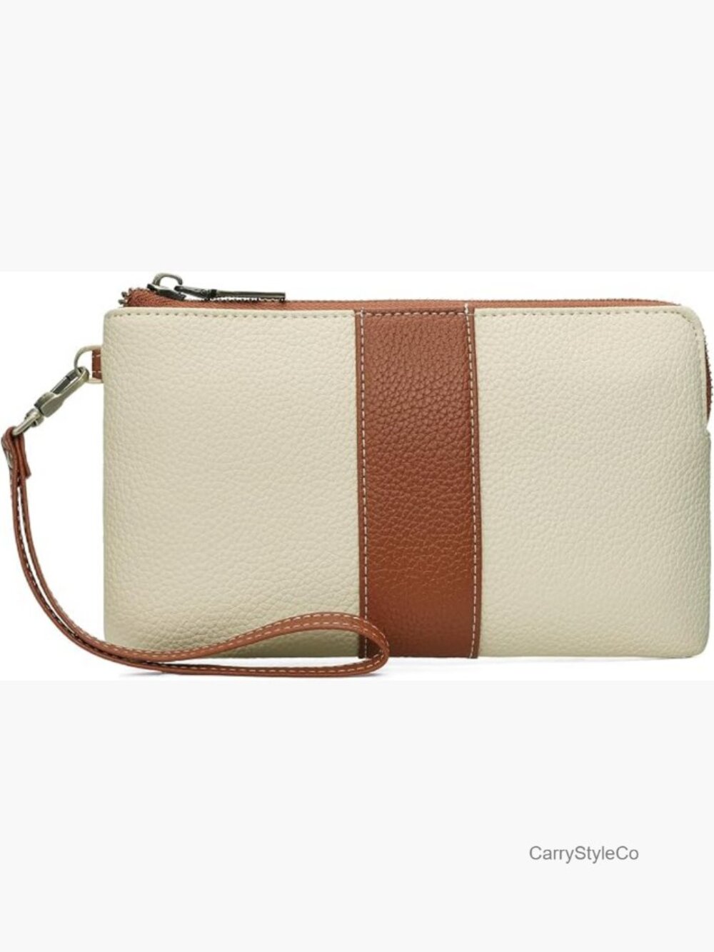 Wristlet Wallet RFID Blocking Vegan Leather Clutch with Wrist Strap 6 Card Slots